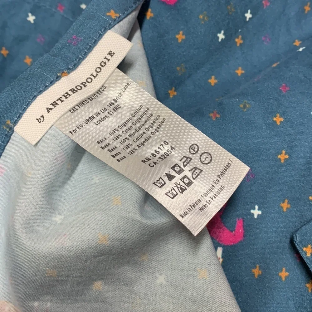 Anthropologie Faris organic sateen standard pillow case set of 2 new out of pack